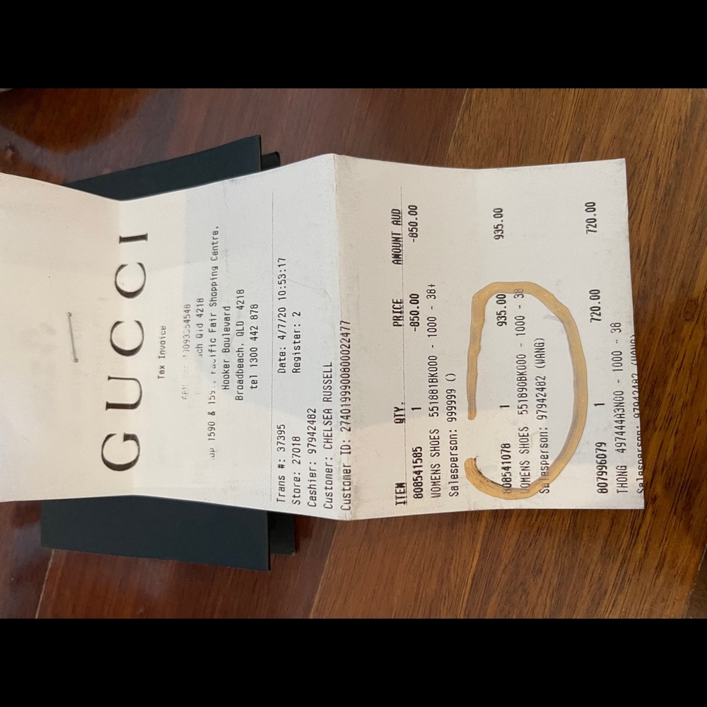 GUCCI ESPADRILLES SIZE 38 - Picture 1 of 5